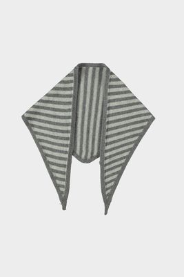 Aline - sjaal driekhoek grijs