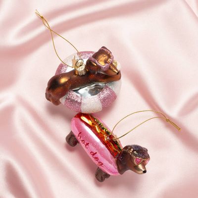 Vondels - Ornament pink hotdog