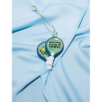 Vondels - Ornament green padel racket