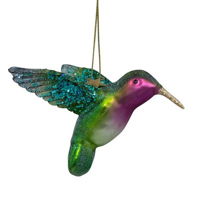 Vondels - hummingbird kolibrie groen/paars