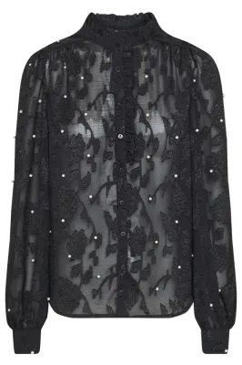 Sisters Point - Virsa blouse 19172 black/pearl