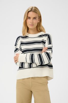 Part Two Serafine 30309891 dark navy stripe