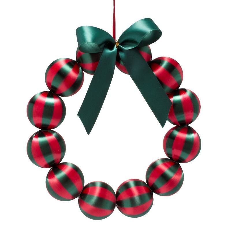 Vondels - wreath green/red 35.5cm