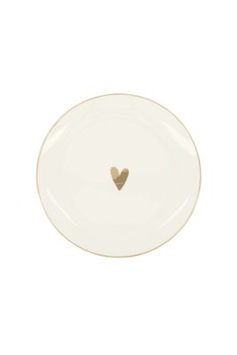 ZUSSS ontbijtbord 0701-050 wit / goud