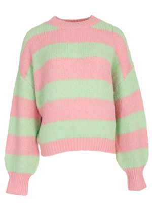 Aline - pullover stripe mint/rose