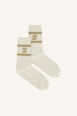 By-Bar logo sparkle socks 109058 gold By-Bar logo sparkle socks 109058 gold