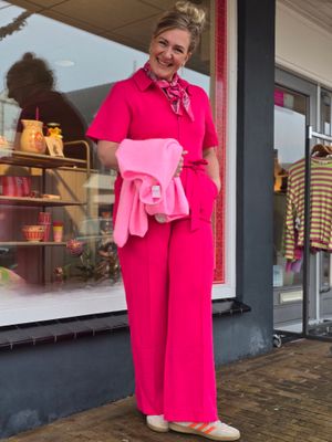 Pom Amsterdam jumpsuit SP9509 bright rose