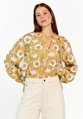 Aaiko - Alanza blouse 3D bright gold