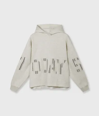 10DAYS Statement hoodie 20-811-6202 soft white melee