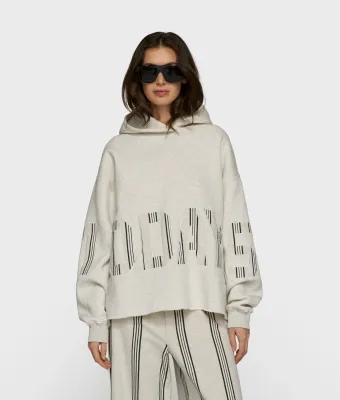10DAYS Statement hoodie 20-811-6202 soft white melee