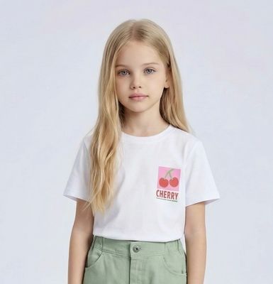 Aline - t-shirt kids Cherry wit