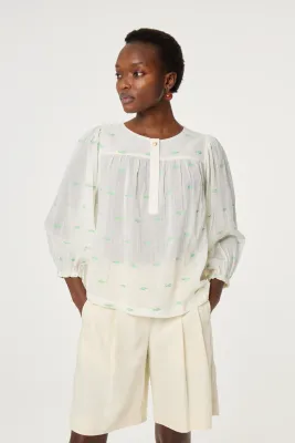 Fabienne Chapot Bindi CLTTOP13 Cosy White/Green Fabienne Chapot Bindi CLTTOP13 Cosy White/Green