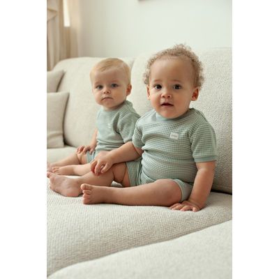 Feetje pyjama - shortama 3055811 zeegroen (92 t/m 128)