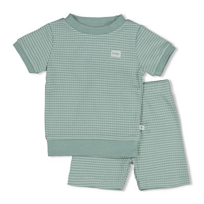 Feetje pyjama - shortama 305581 zeegroen (56 t/m 86)