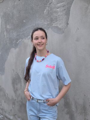 Aline t-shirt soleil blue