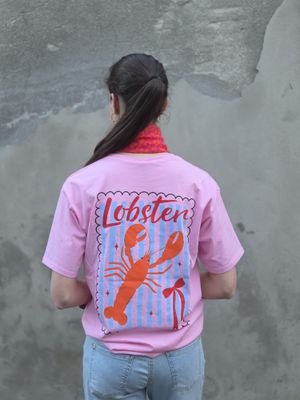 Aline t-shirt lobster rose