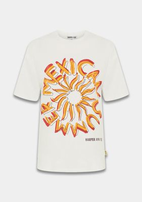 Harper & Yve T-shirt Mexicansun HS6Y308 ECRU