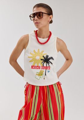 Harper and Yve summer top HS6Y400 ECRU