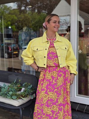 Azzuro - Set blousetop met rok pink