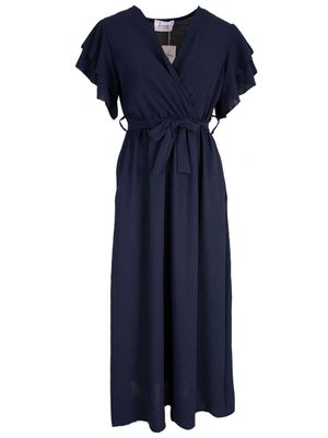 Aline - jurk vlinder navy