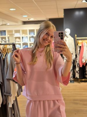Aline - sweatset 'Rixte' rose