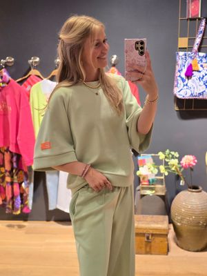 Aline - sweatset 'Rixte' groen