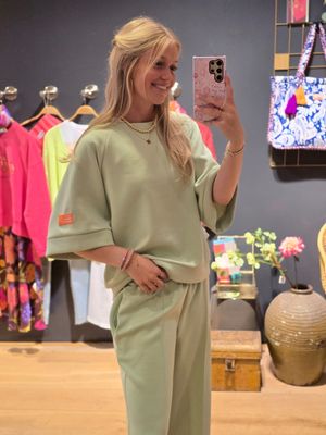 Aline - sweatset 'Rixte' groen
