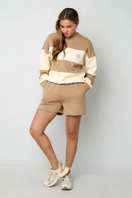 Aline - sweatshort taupe