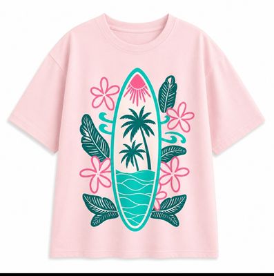Aline - t-shirt surf rose