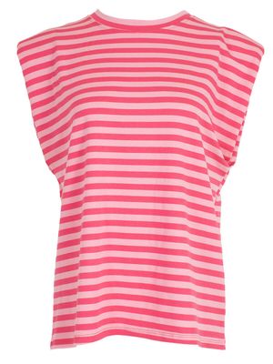 Aline - t-shirt kapmouw rose