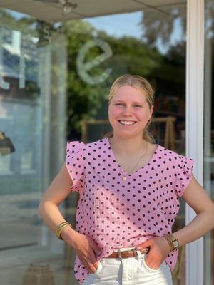 Aline - blouse roesel rose