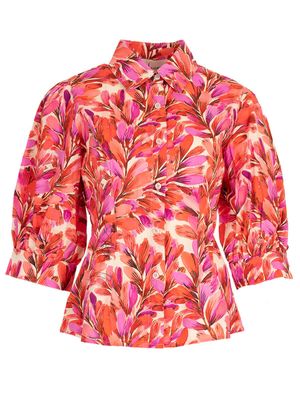 Aline - flower blouse A-93277 pink Aline - flower blouse A-93277 pink