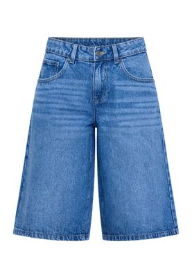 Sisters Point - Ofira short Mid Blue Denim