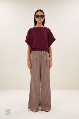 By-Bar Nuki slub 26411014 burgundy crush