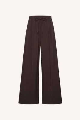 By-Bar Pelle satin pants 26418012 espresso