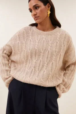 By-Bar Lora pullover - chalk