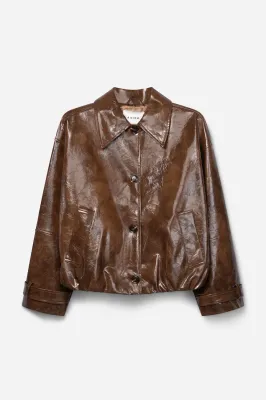 Aaiko - Carice PU jacket brown mocha