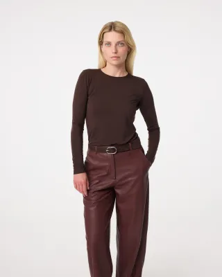 Knit-ted Zoe top 111P007 Choco