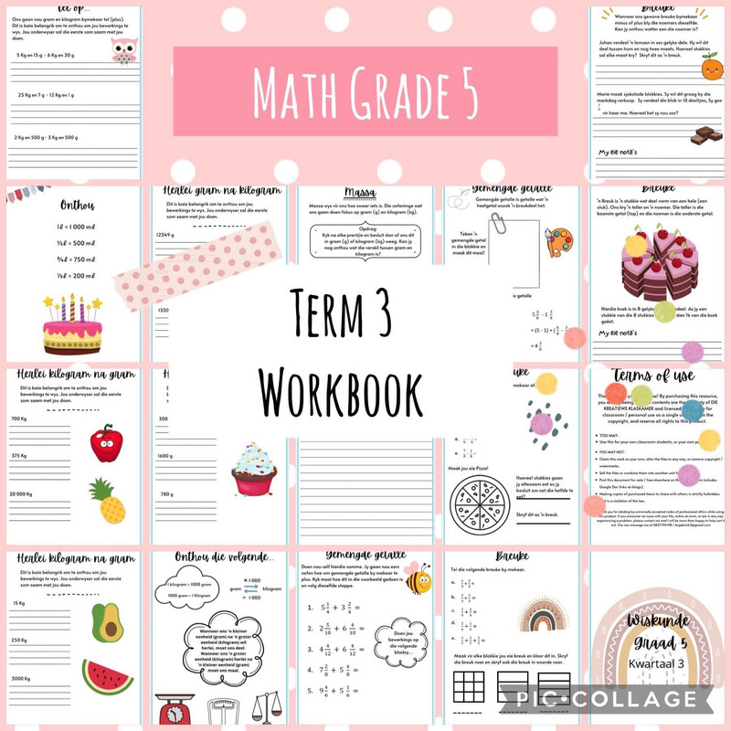 Math Grade 5 Term 3 Workbook