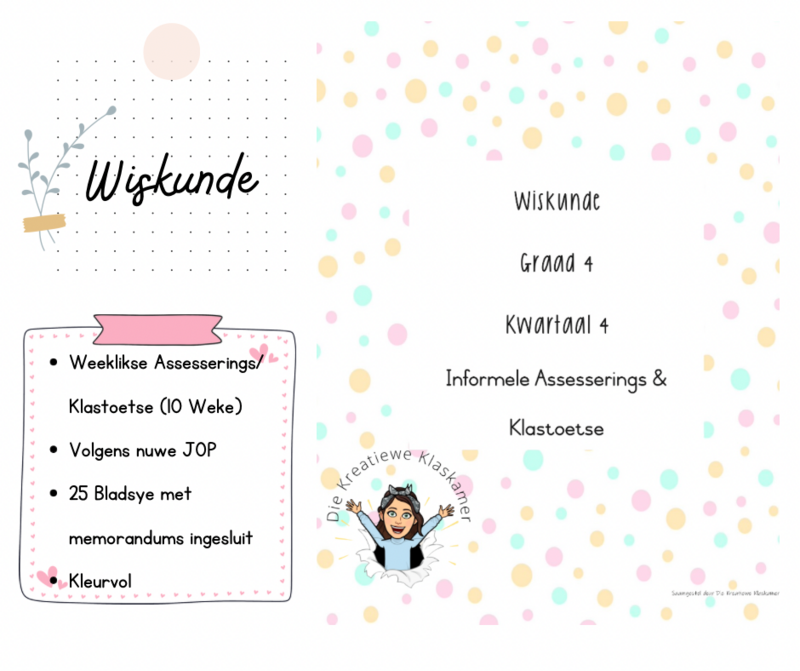 Wiskunde Graad 4 Kwartaal 4 - Informele Assesserings / Klastoetse