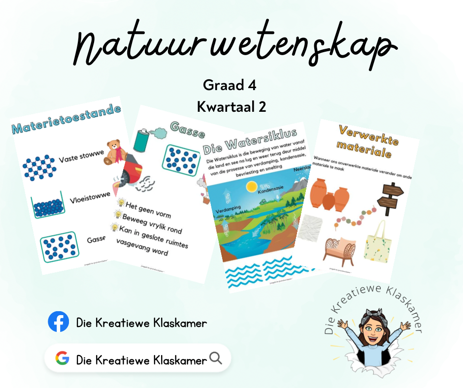 Natuurwetenskap Graad 4 Kwartaal 2 Plakkate