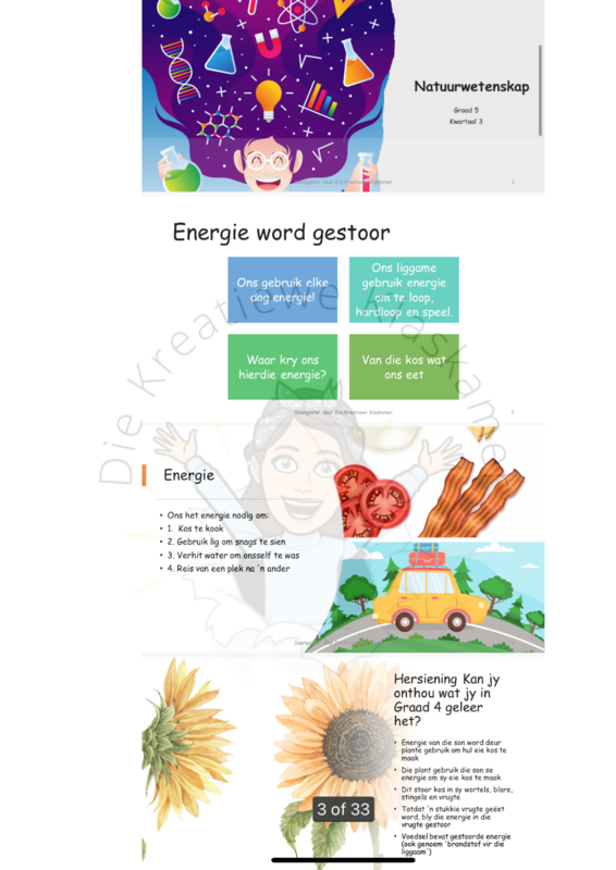 Natuurwetenskap Graad 5 Kwartaal 3 PowerPoint