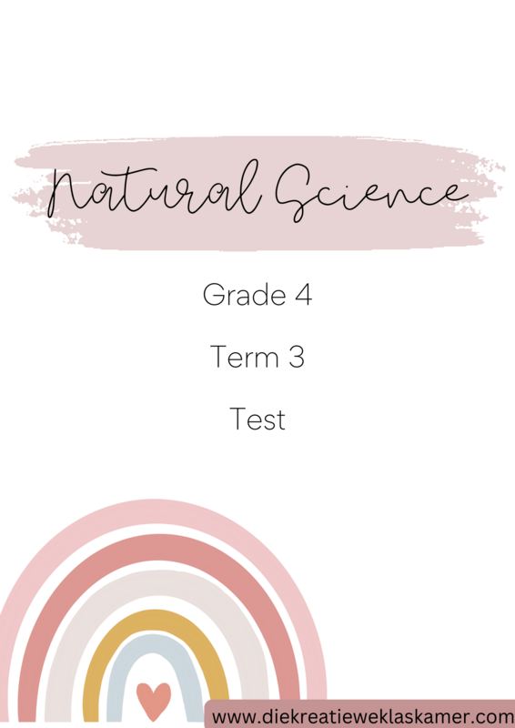 Natural Science Grade 4 Term 3 Test