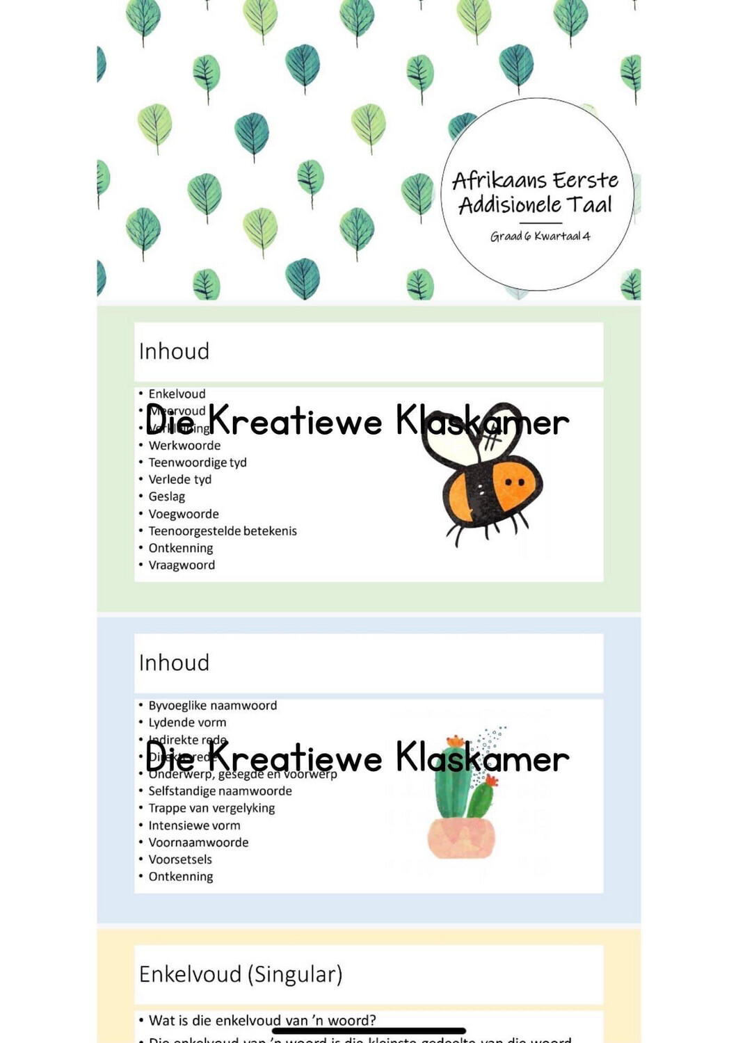 Afrikaans Eerste Addisionele Taal PowerPoint