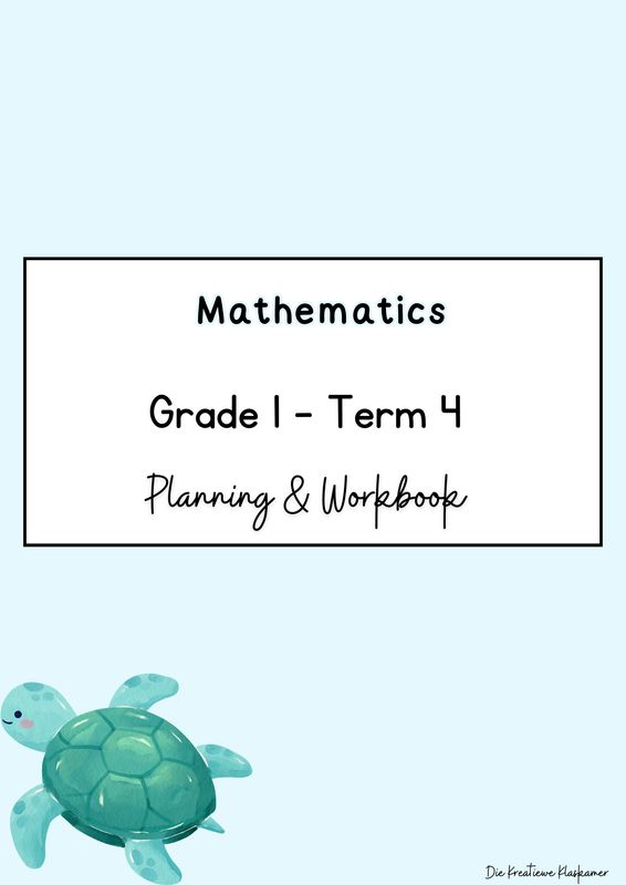 Mathematics Grade 1 Term 4 - Planning &amp; Workbook