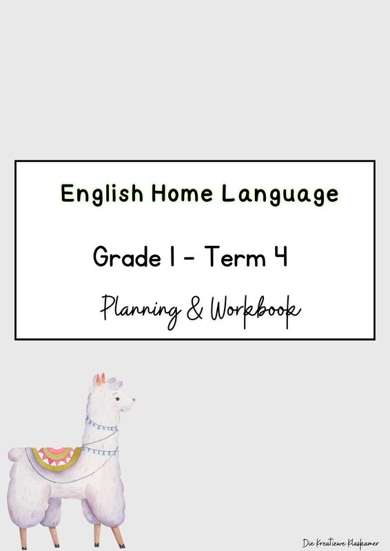 English Home Language Grade 1 Term 4 - Planning &amp; Workbook