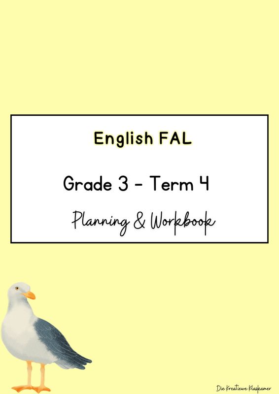 English First Additional Language Grade 3 Term 4 - Planning &amp; Workbook