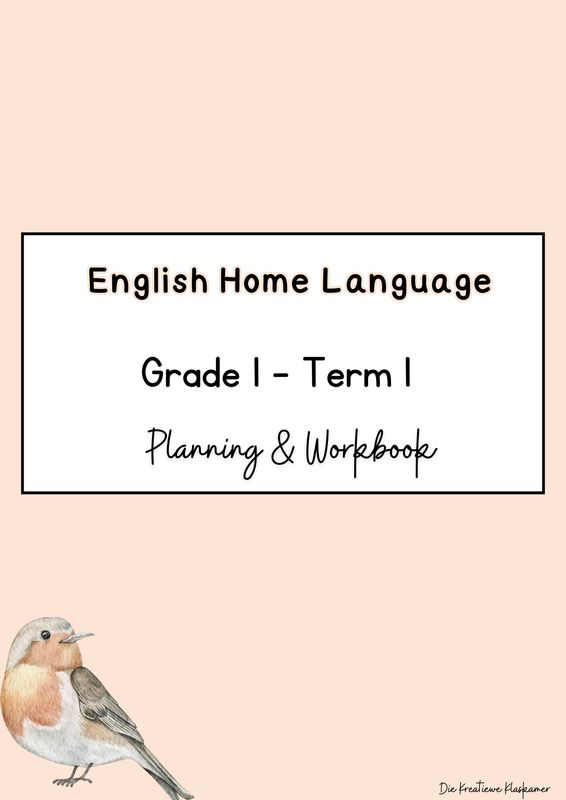 English Home Language Grade 1 Term 1 - Planning &amp; Workbook (2025)