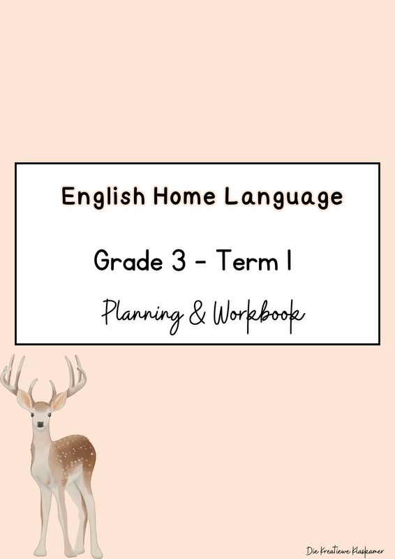 English Home Language Grade 3 Term 1 - Planning &amp; Workbook (2025)