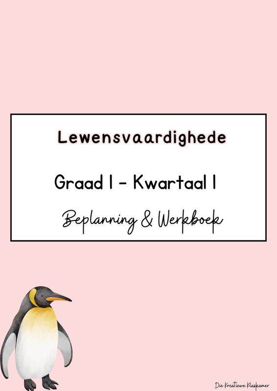 Lewensvaardighede Graad 1 Kwartaal 1 - Beplanning &amp; Werkboek (2025)